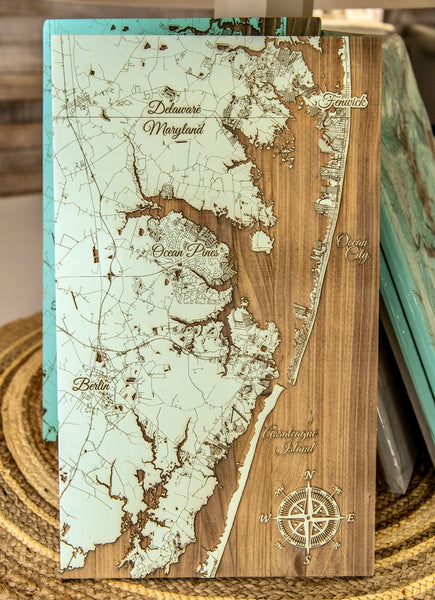 Fire and Pine Wood Map - Salt Exclusive