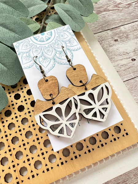 Seasideblooms - Boho hand painted lightweight maple wood 