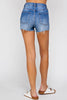 I&M JEAN, INC. - IB5390HH - Medium Wash - High Rise Denim Shorts: M / Medium Wash