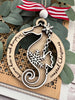 Seasideblooms - Christmas ornament maple wood 