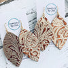 Jewelry By Jen - Fringe Leaf: Light Gold & Copper Metallic Western Tooled