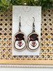 Seasideblooms - Christmas hand painted lightweight maple wood earrings 
