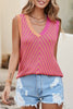 Little Daisy Closet - LDC Chevron Knit V Neck Sweater Vest: S / Pink