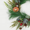 Impressive Enterprises, Inc. - 31510- 15in(6.5) Wreath-Mix pines w. eucalyptus, crabapple s