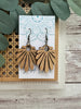 Seasideblooms - Boho maple wood lightweight earrings 