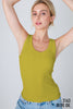 NIKIBIKI - NS8216 - Reversible Ribbed Tank Top: 2109 Pearled Ivory