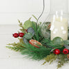 Impressive Enterprises, Inc. - 31510- 15in(6.5) Wreath-Mix pines w. eucalyptus, crabapple s