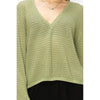 HYFVE - DZ24A559-V NECK DROPPED SHOULDER SWEATER: S / ORANGE