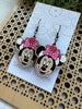 Seasideblooms - Cute cartoon hand painted lightweight maple wood earrin