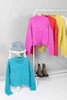 VERY J - 12W2698N-Mock Neck Cozy Sweater Top: CREAM / S-M-L/2-2-2