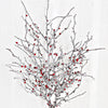 Impressive Enterprises, Inc. - 21in Icy Glitter Pepper Berry Twig Bush Christmas Decoration