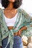 Leto Accessories - Summer Crochet Floral Petal Kimono Wrap ☀️: Rust