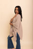 Leto Accessories - Chic Boucle Cozy Cardigan Poncho – Perfect for Fall & Winter: Ivory