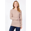 Timeless - Long Sleeve Round Neck Thermal Top Shirt: NAVY / S