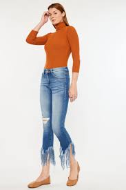 Kan Can - Audrina Mid Rise Ankle Skinny