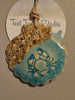 Teal Turtle Studio - Sandy Crab Shell Ceramic Ornament