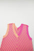 Little Daisy Closet - LDC Chevron Knit V Neck Sweater Vest: XL / Pink