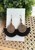 Seasideblooms - Boho hand painted lightweight maple wood earrings