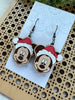 Seasideblooms - Character hand painted lightweight maple wood earrings 