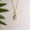 JILZARAH - Ivory Palm Petite Coin Necklace