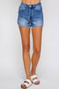 I&M JEAN, INC. - IB5390HH - Medium Wash - High Rise Denim Shorts: S / Medium Wash