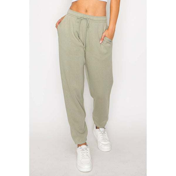 Timeless - Relaxed Fleece Jogger Sweatpants: HUNTER GREEN / S-M-L(2-2-2)