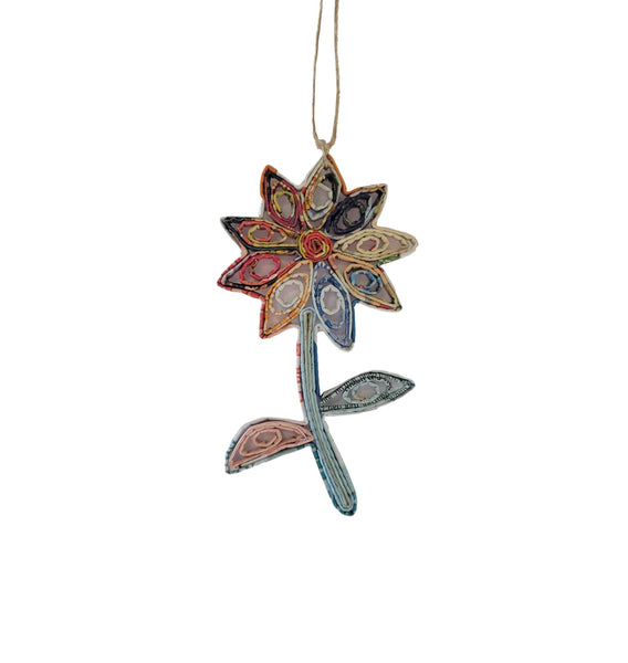 The Upcycled Paper Company - Flower Ornament - Recycled Paper