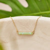 JILZARAH - Seaside Green Reversible Mini Bar Necklace