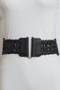Leather Look Braid Elastic Belt
