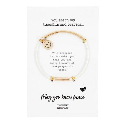 Faithworks by Creative Brands - Thought Keepers Bracelet - White/Gold