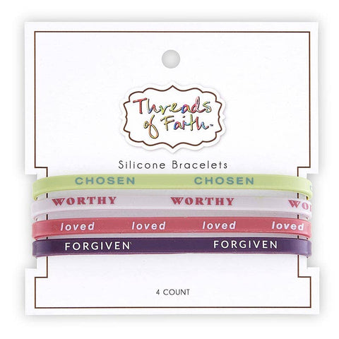 Faithworks by Creative Brands - Silicone Bracelet - God Calls Me - 4pc