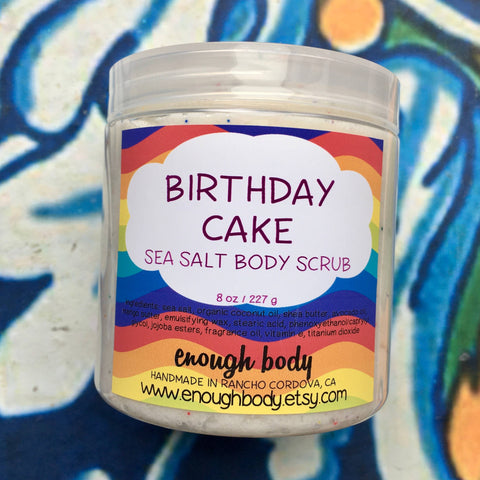 Enough Body - Birthday Cake Emulsified Sea Salt Scrub