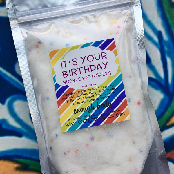 Enough Body - It's Your Birthday Bubble Bath Salt