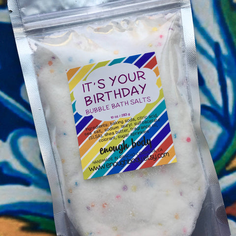 Enough Body - It's Your Birthday Bubble Bath Salt