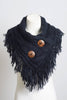 Leto Accessories - Heathered Shoulder Warmer With Coco Buttons