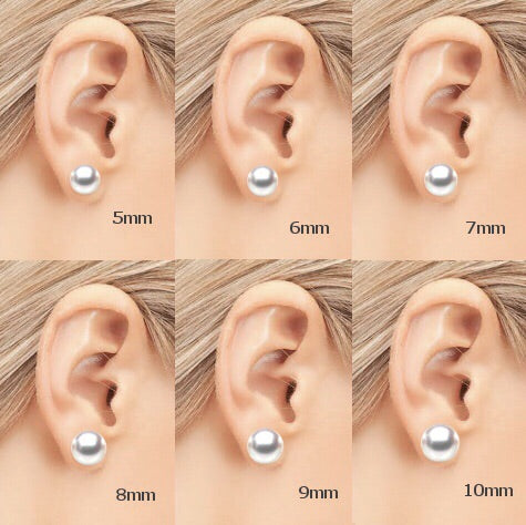 Freshwater Pearl Sterling Silver Earrings - Main Image